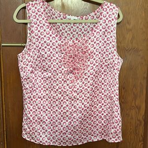Escada Polka Dot Sleeveless Shirt